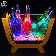 Load image into Gallery viewer, Aluminum &amp; Acrylic LED Ice Bucket