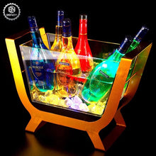 Load image into Gallery viewer, Aluminum &amp; Acrylic LED Ice Bucket